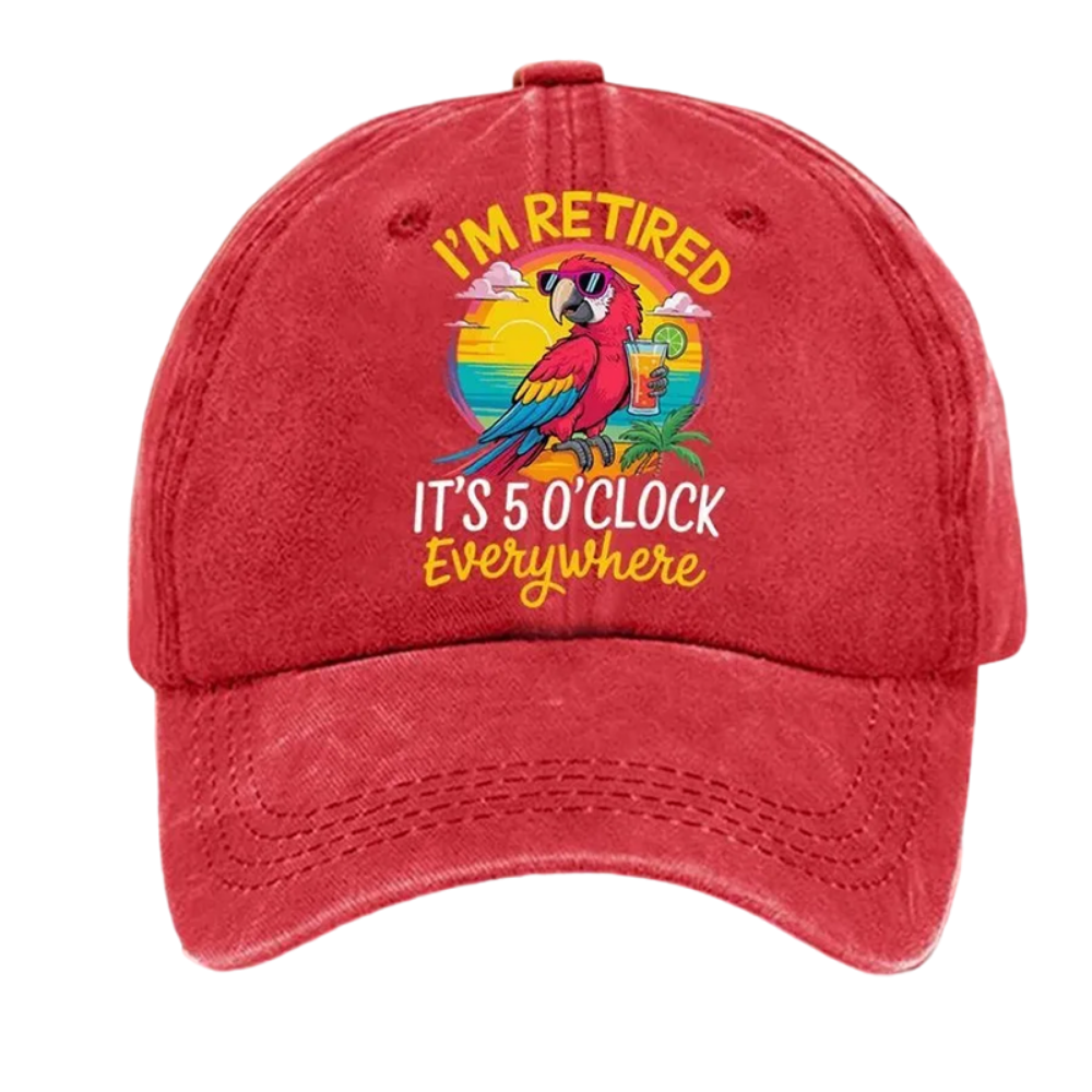 Casquette baseball retraite vintage coton brodée loisirs design