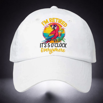 Casquette baseball retraite vintage coton brodée loisirs design