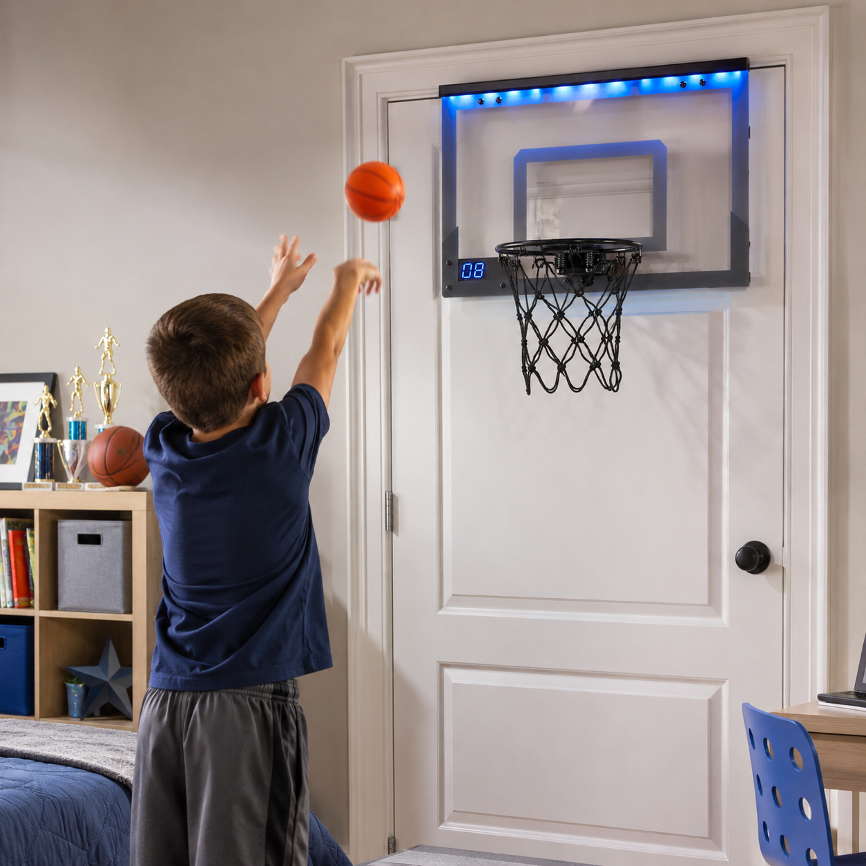 Basketballkorb Für Tür Beleuchtet Digitalanzeige