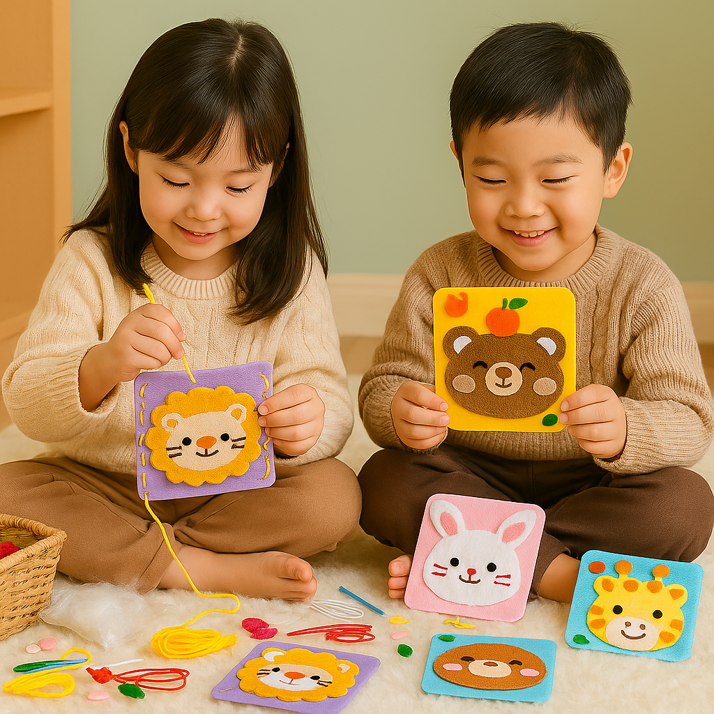 Bastelset Kinder Stoff Tiere Kreatives Spielzeug