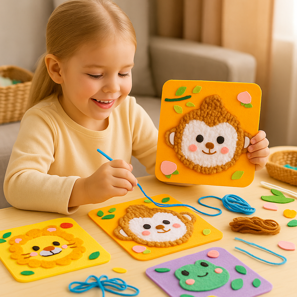 Bastelset Kinder Stoff Tiere Kreatives Spielzeug