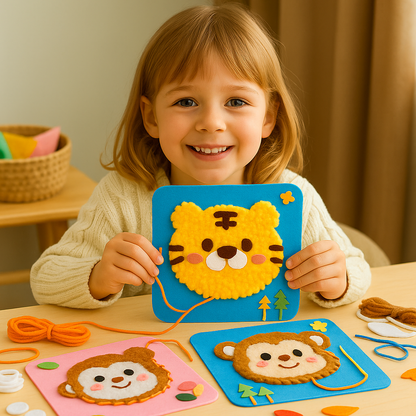 Bastelset Kinder Stoff Tiere Kreatives Spielzeug