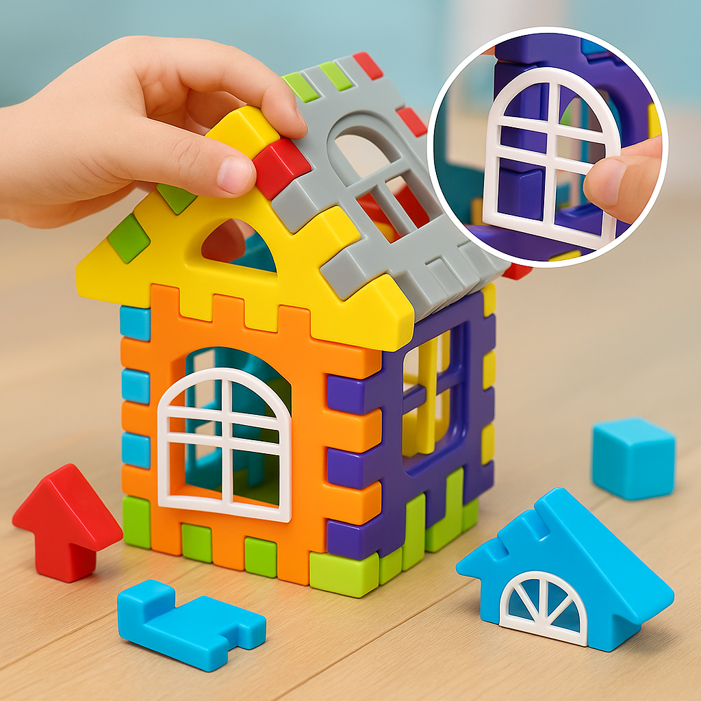 Bausteine Spielzeug Buntes Konstruktionsset Kinder