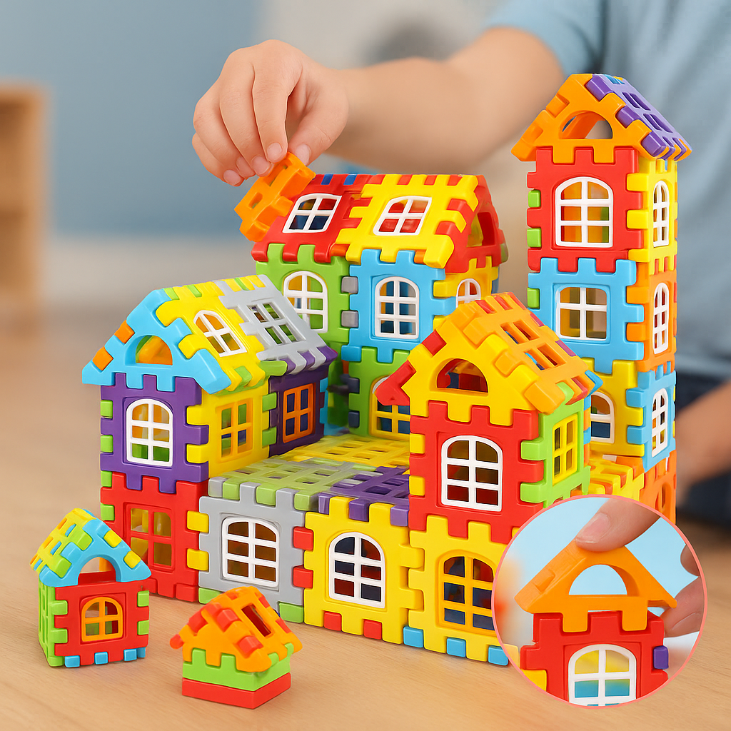 Bausteine Spielzeug Buntes Konstruktionsset Kinder