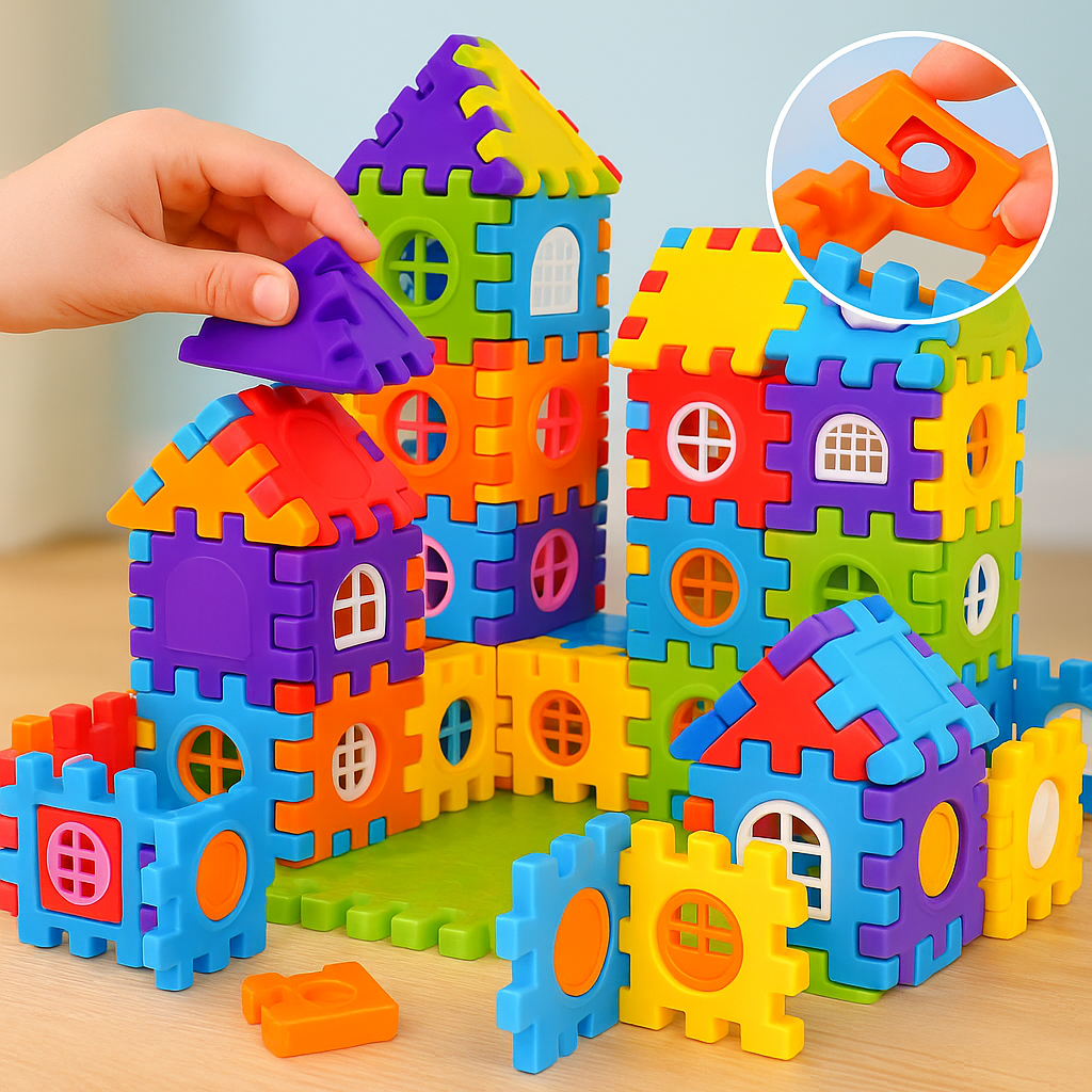 Bausteine Spielzeug Buntes Konstruktionsset Kinder