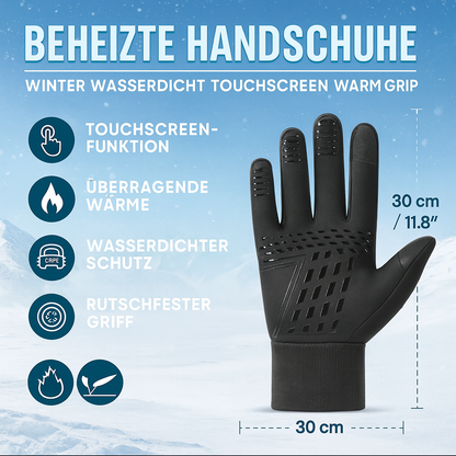 Beheizte Handschuhe Winter Wasserdicht Touchscreen Warm Grip
