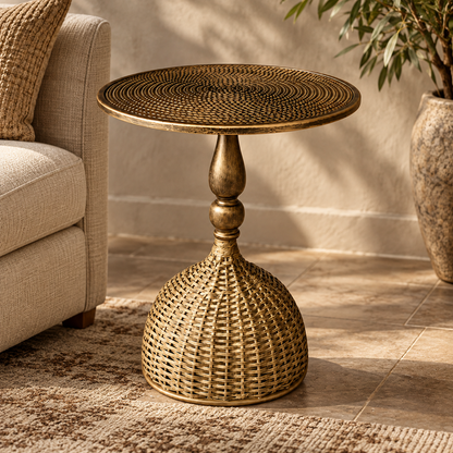 Beistelltisch Für Kleines Wohnzimmer Vintage Metall Design
