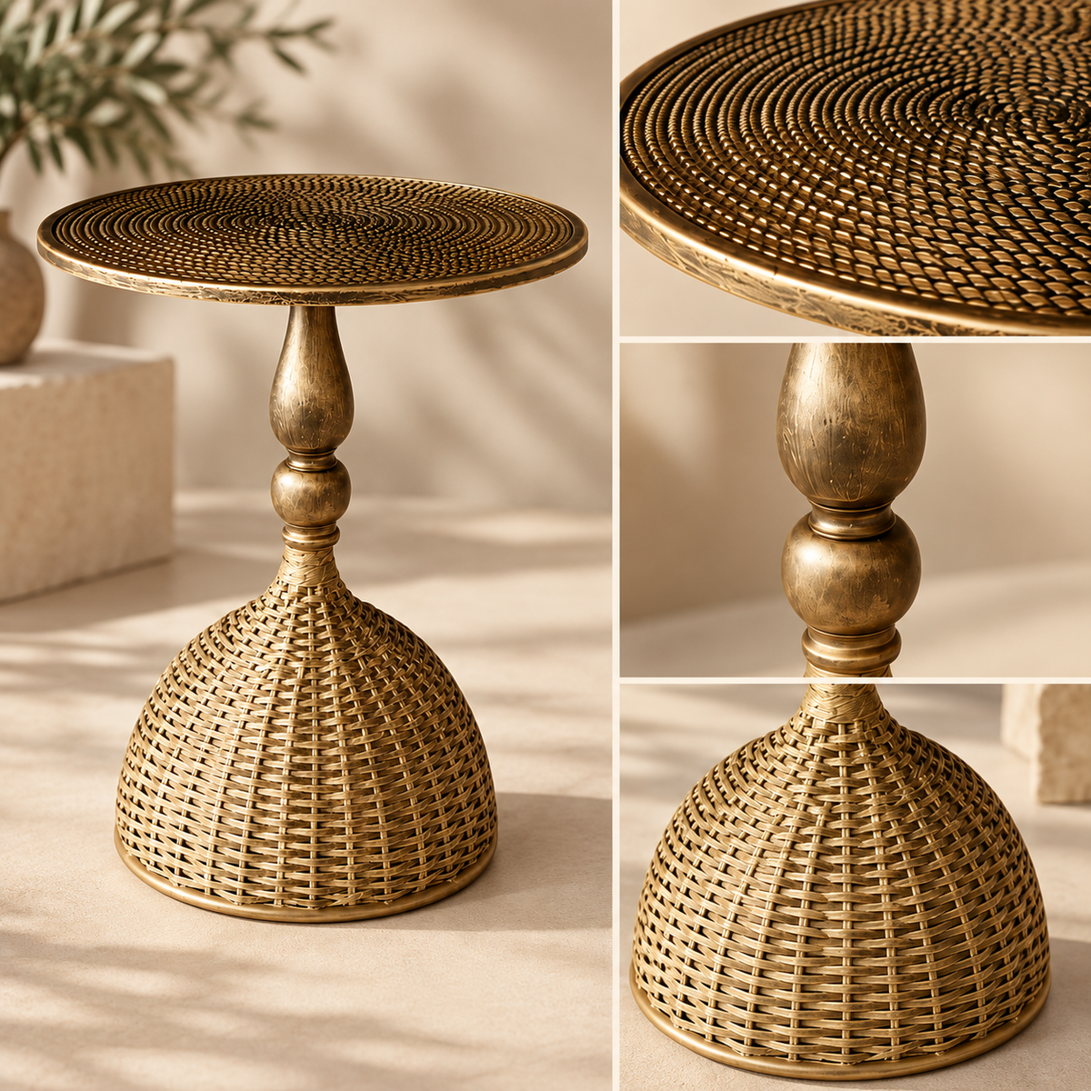 Beistelltisch Für Kleines Wohnzimmer Vintage Metall Design