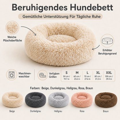 Beruhigendes Hundebett Mit Erhöhten Rändern Waschbar