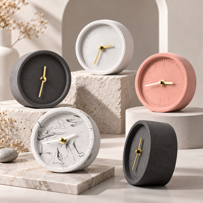 Beton Uhr Moderne Wanduhr Schlichte Tischuhr