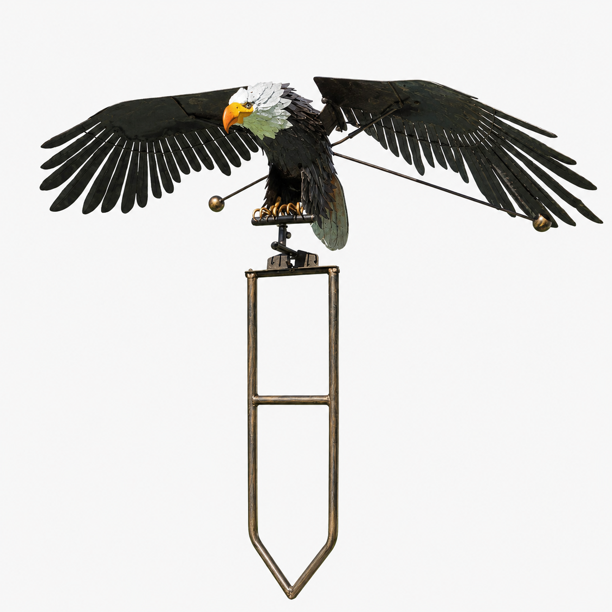 Beweglicher Vogel Gartenkunst Metallische Skulptur