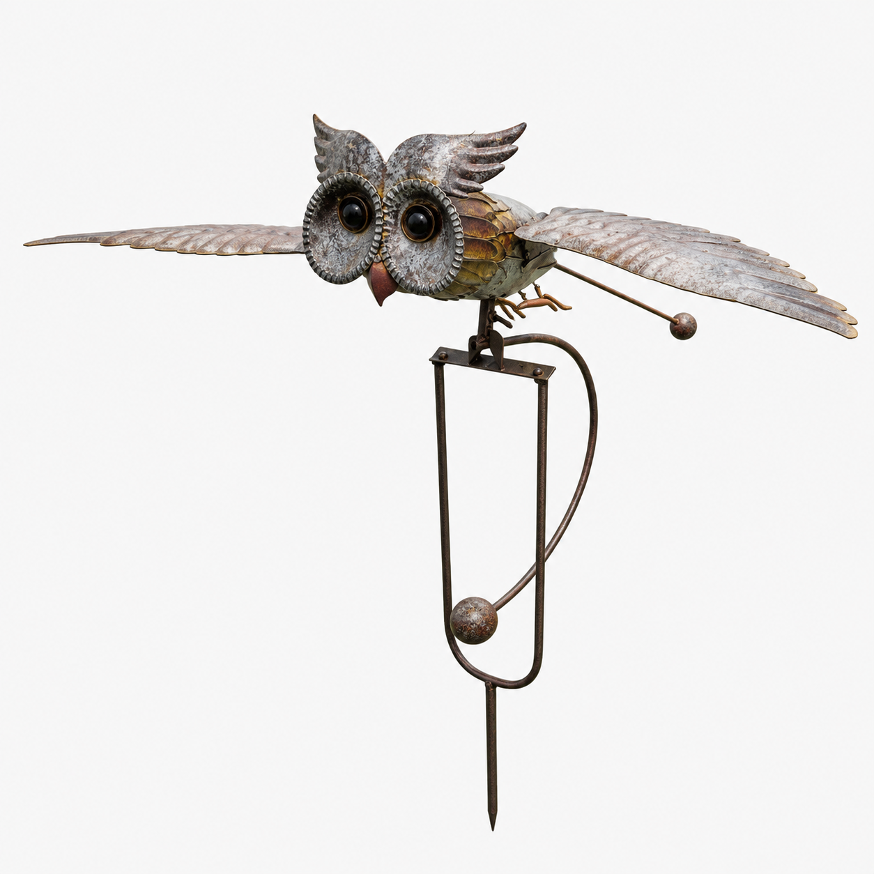 Beweglicher Vogel Gartenkunst Metallische Skulptur