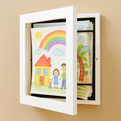 Bilderrahmen Kinder Kunstwerke Holz Klappbar