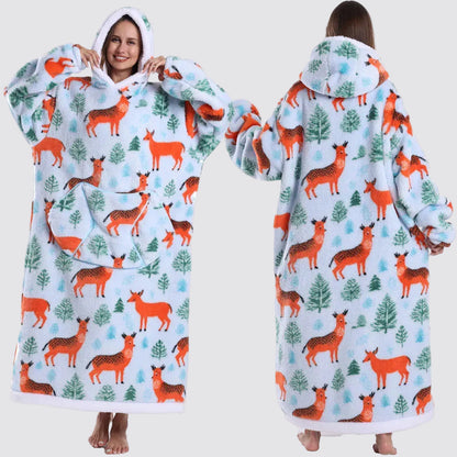 Oversized Portable Blanket Sweatshirt Adults Children