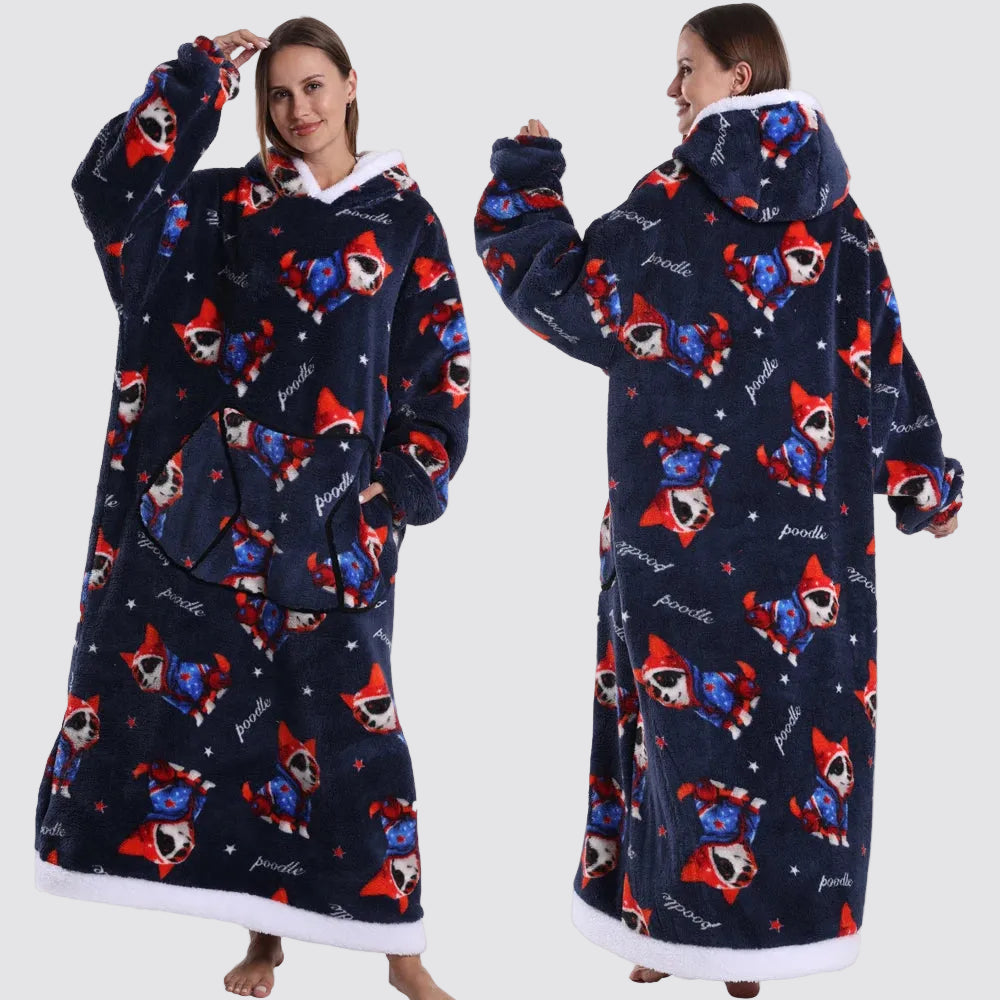 Oversized Portable Blanket Sweatshirt Adults Children
