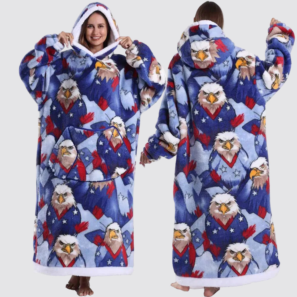 Oversized Portable Blanket Sweatshirt Adults Children