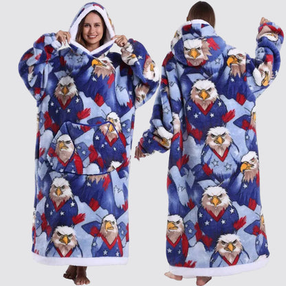 Oversized Portable Blanket Sweatshirt Adults Children