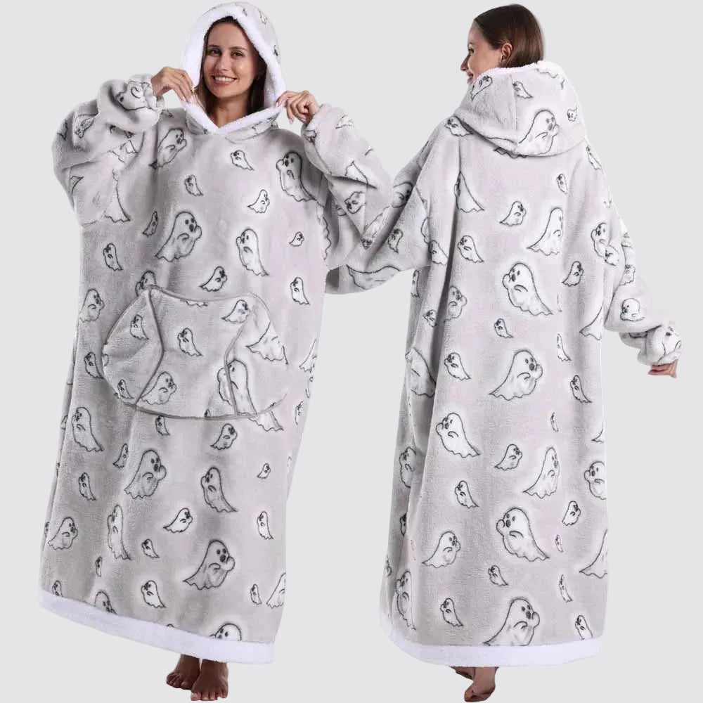 Oversized Portable Blanket Sweatshirt Adults Children