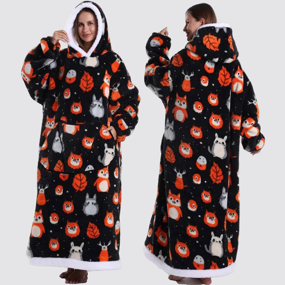 Oversized Portable Blanket Sweatshirt Adults Children
