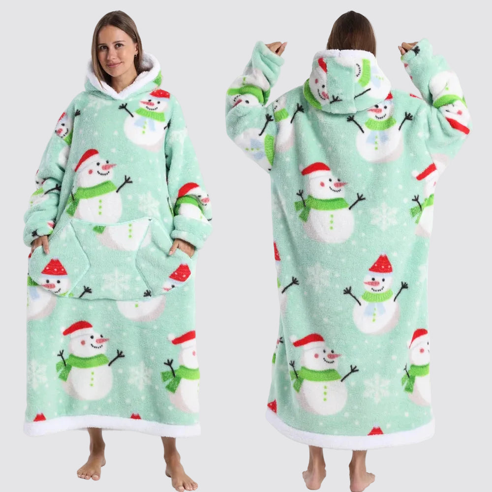 Oversized Portable Blanket Sweatshirt Adults Children