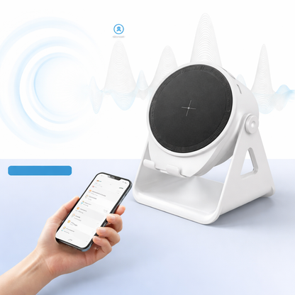 Haut-parleur Bluetooth haut-parleur à induction support téléphone lumière LED