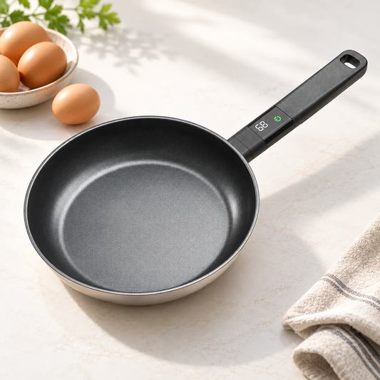 Bratpfanne Mit Temperaturanzeige Induktion Antihaft Digital