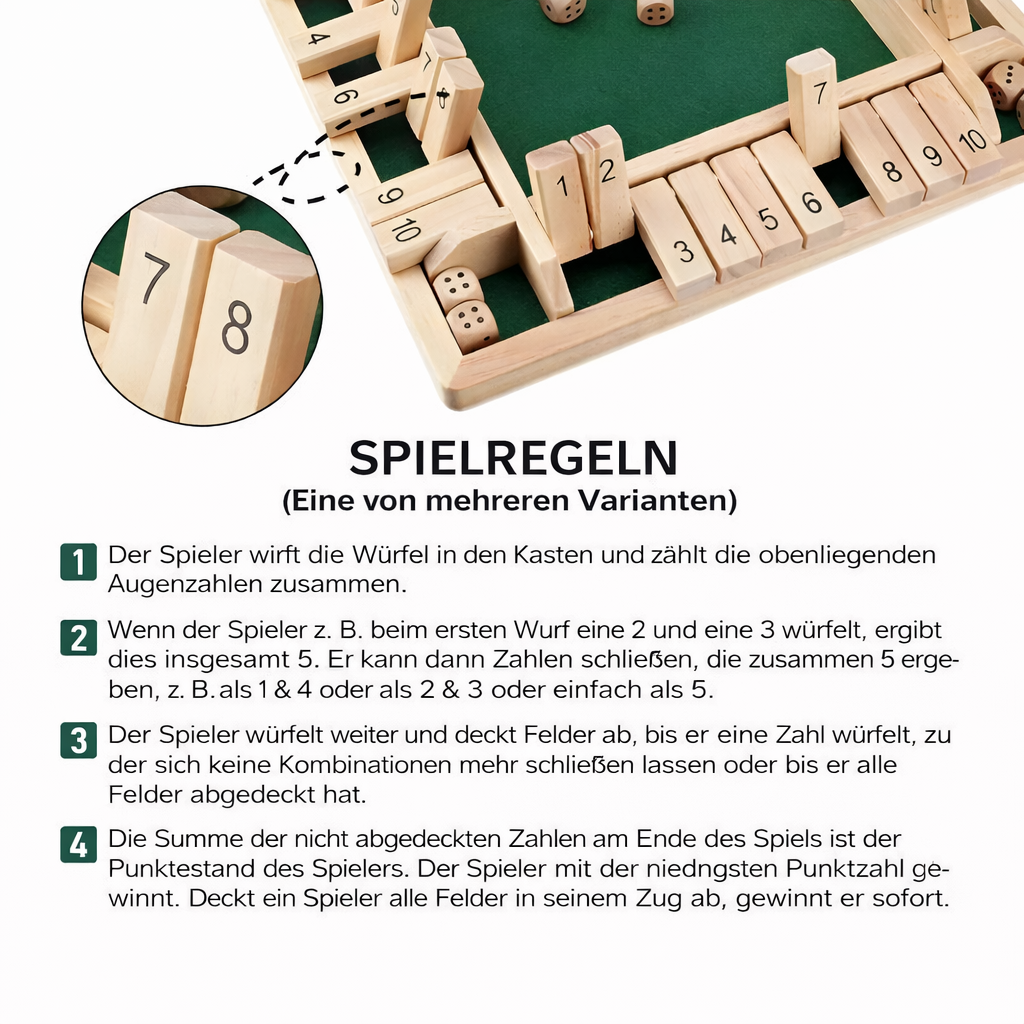 Board Game Kids Math Learning Dice Set