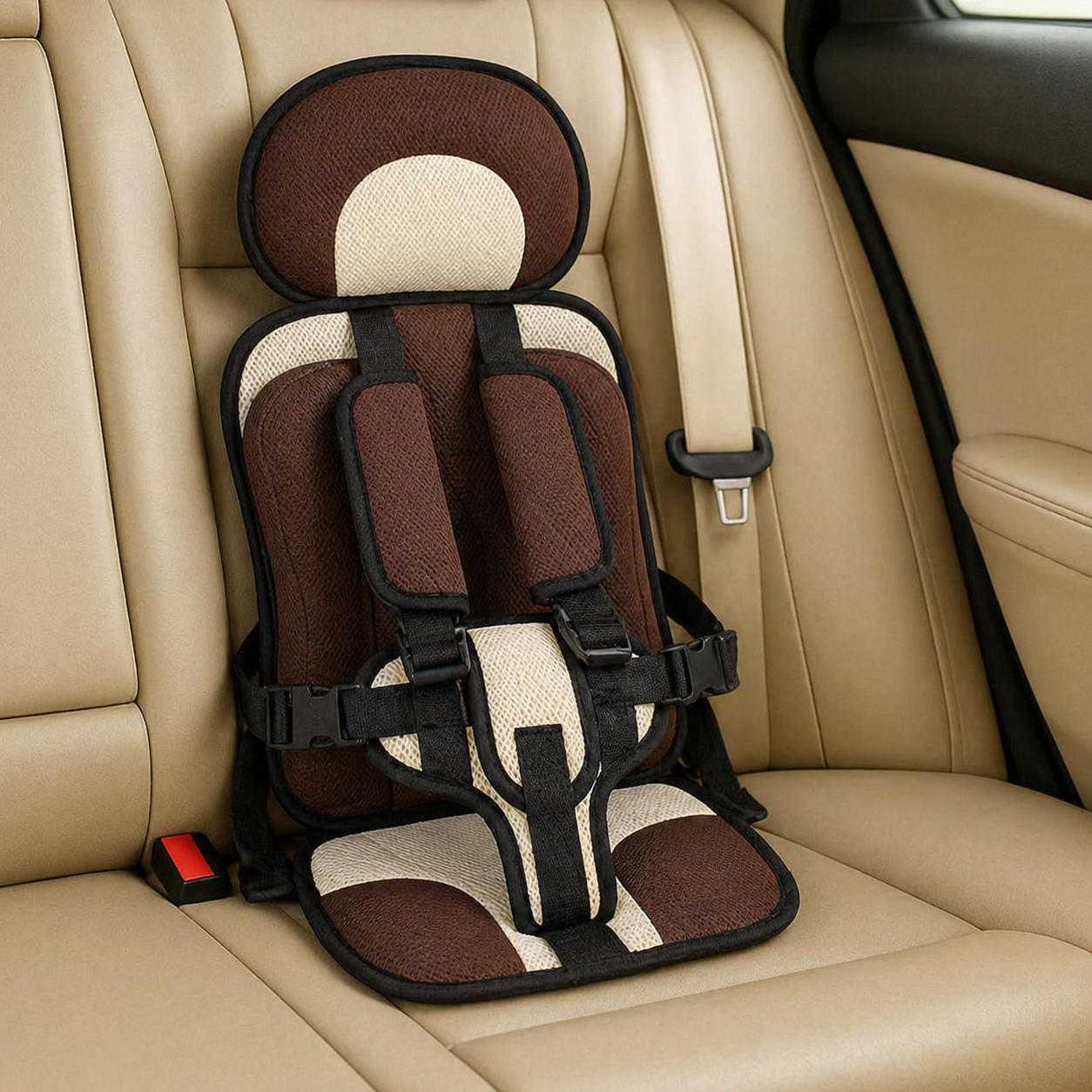 Siège auto enfant portable ceinture de sécurité polyester
