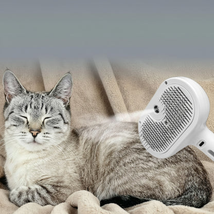 Spazzola Massaggiante per Animali Rimozione Pelo con Un Click Nebbia Spray