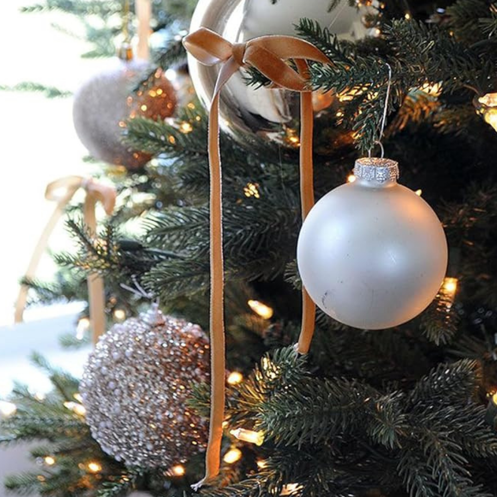 Garlands Decorative Velvet Bow Set Tree Decoration Home Accessories