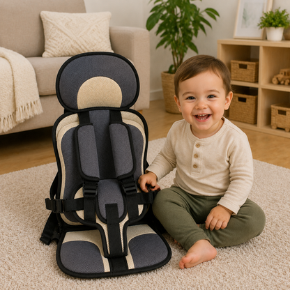 Portable Foldable Child Car Seat Booster