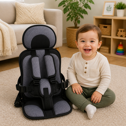 Portable Foldable Child Car Seat Booster