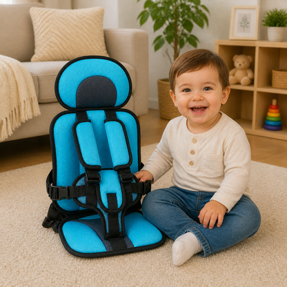 Portable Foldable Child Car Seat Booster