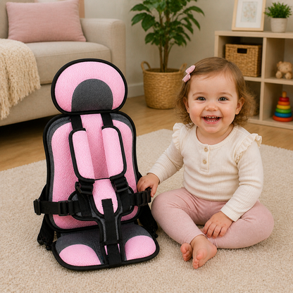 Portable Foldable Child Car Seat Booster