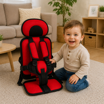 Portable Foldable Child Car Seat Booster