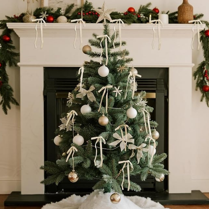 Garlands Decorative Velvet Bow Set Tree Decoration Home Accessories