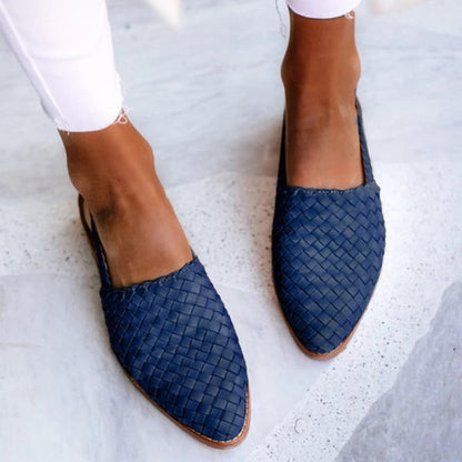 Womens Sandals Woven Flat Sole