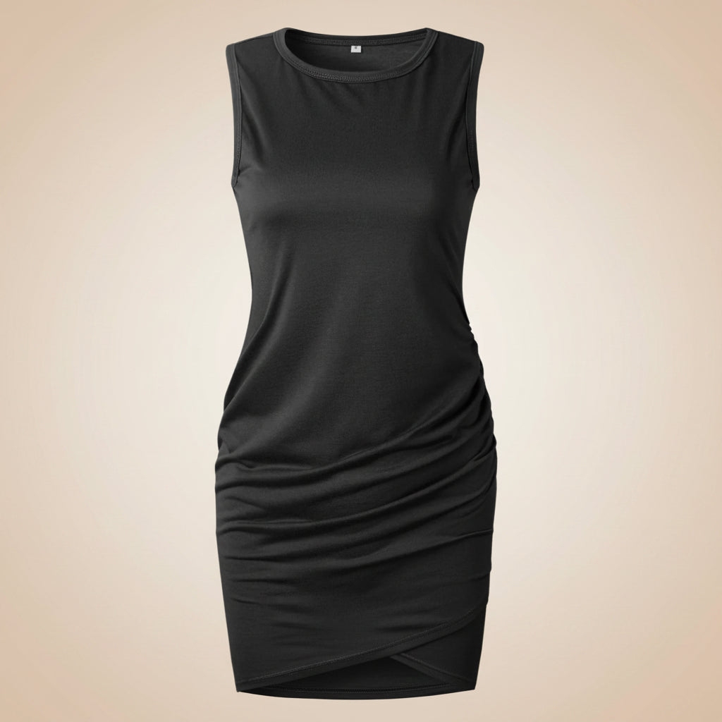 Womens Summer Dress Casual Ruched Bodycon Dress Summer