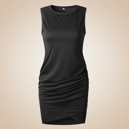 Womens Summer Dress Casual Ruched Bodycon Dress Summer