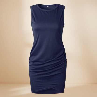 Womens Summer Dress Casual Ruched Bodycon Dress Summer