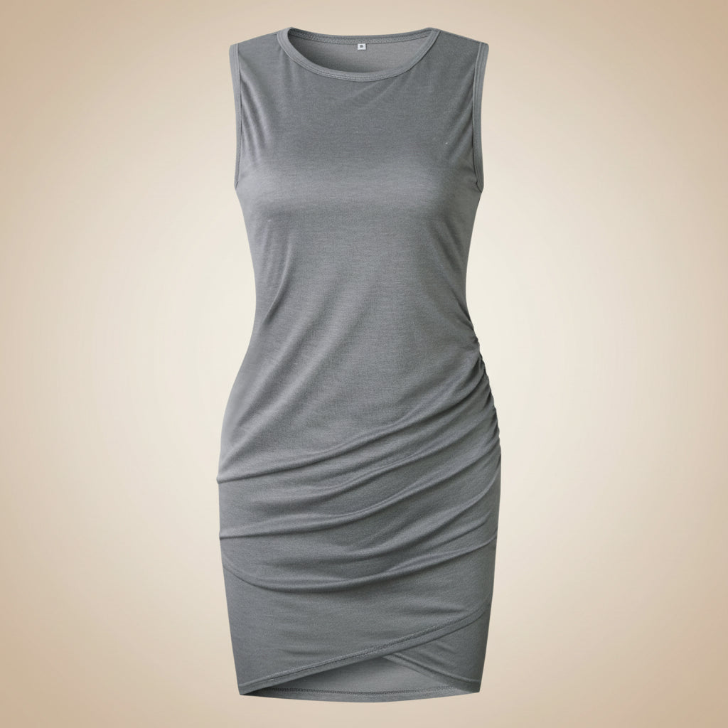 Womens Summer Dress Casual Ruched Bodycon Dress Summer