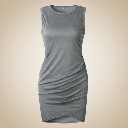 Womens Summer Dress Casual Ruched Bodycon Dress Summer
