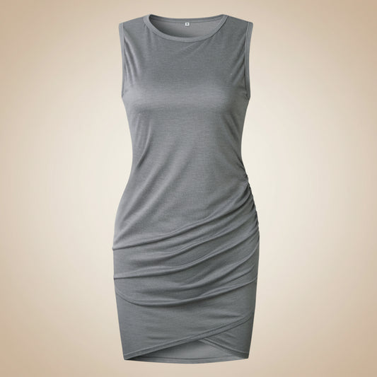 Womens Summer Dress Casual Ruched Bodycon Dress Summer
