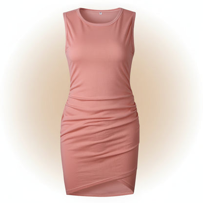 Womens Summer Dress Casual Ruched Bodycon Dress Summer