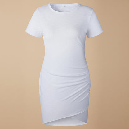 Womens Summer Dress Casual Ruched Bodycon Dress Summer