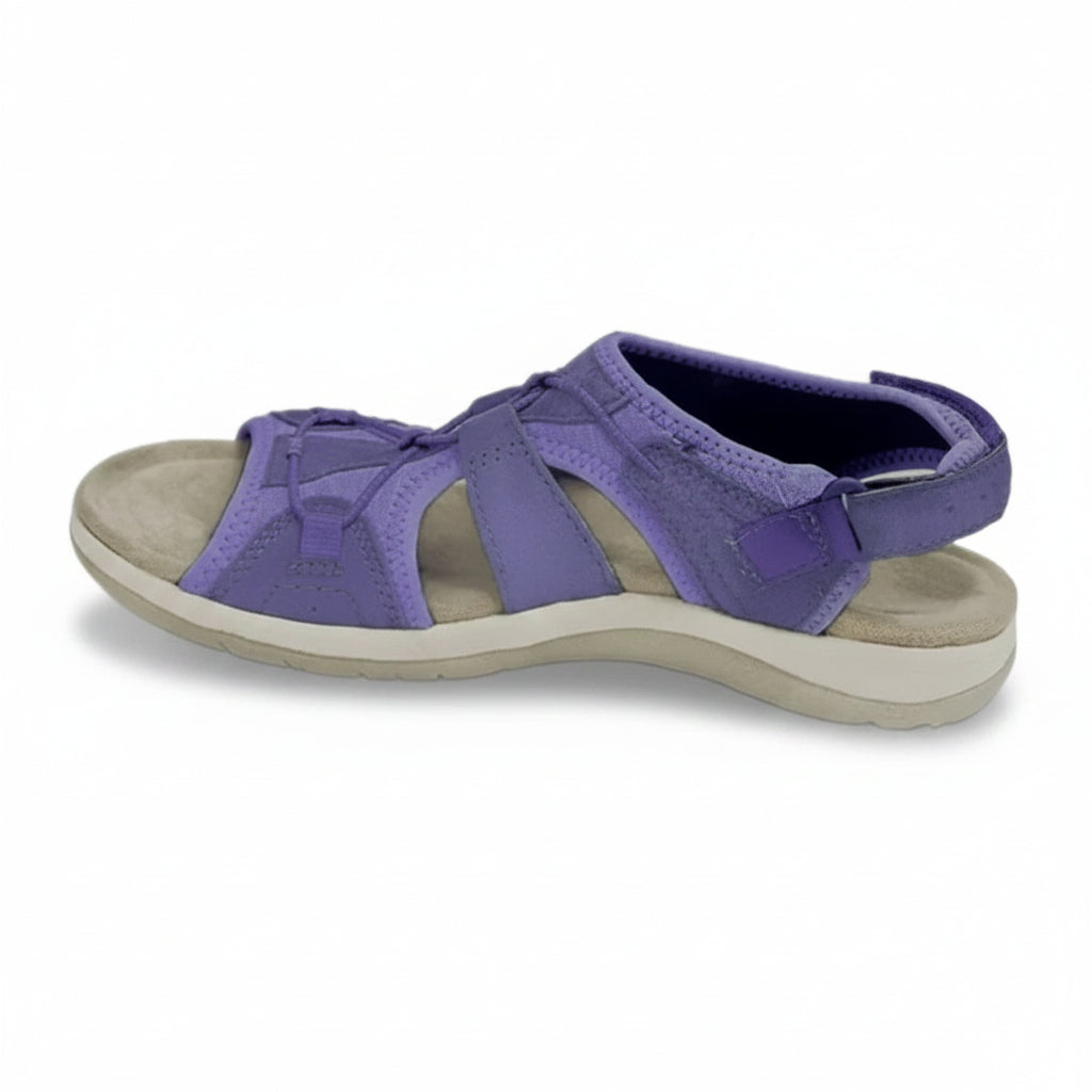 Damen Sandalen Klettverschluss Komfortsohle