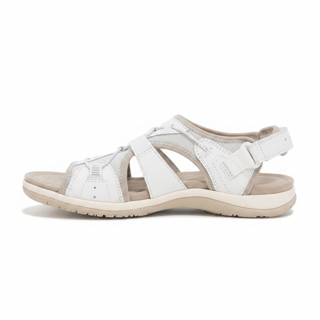 Damen Sandalen Klettverschluss Komfortsohle