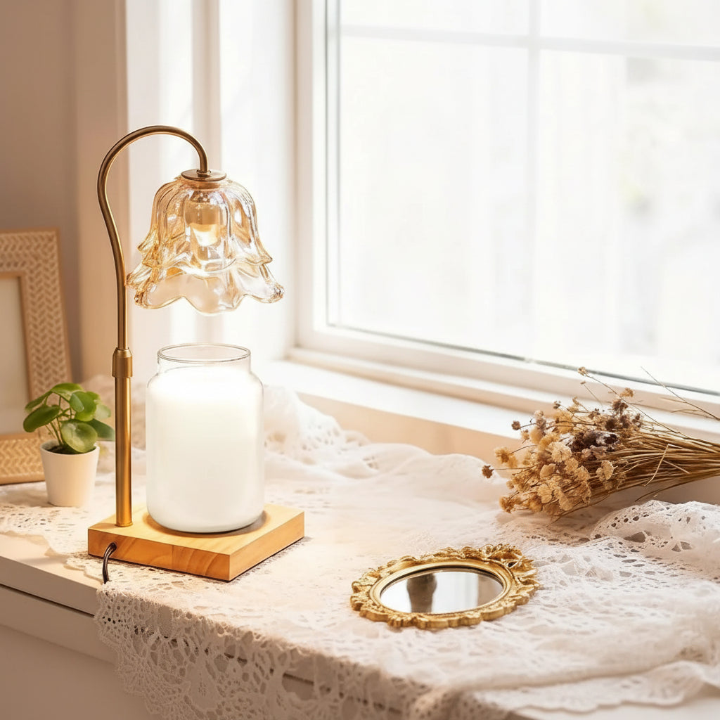 Chauffe-bougie Électrique Minuteur Variateur Lampe Aromatique