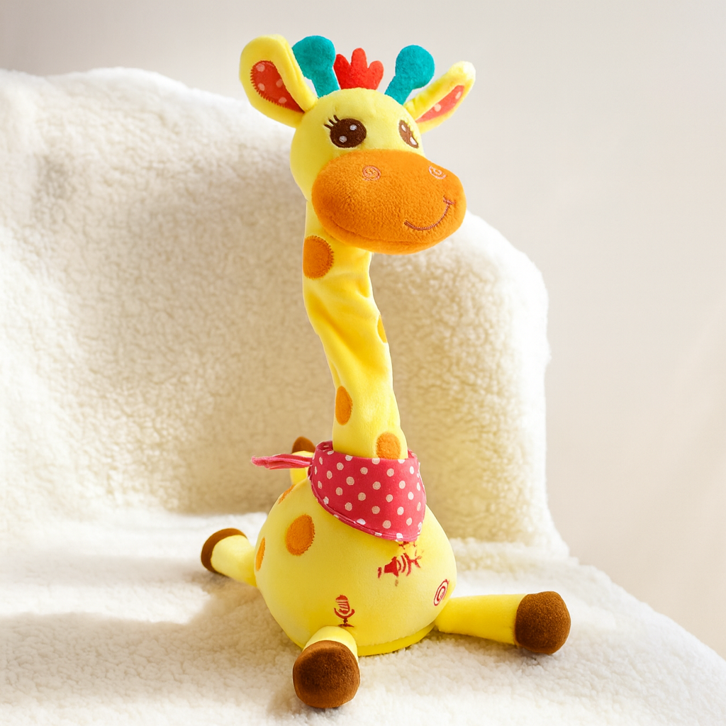 Plush Toy Interactive Giraffe Musical Talking Soft Animal