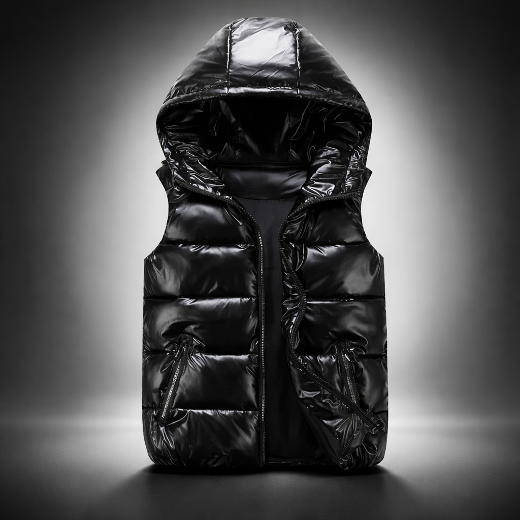Gilet à capuche matelassé homme chaud doublé